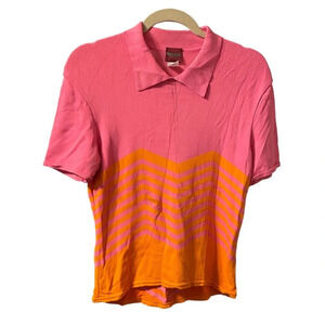 KENZO COLLARED STRIPED SWEATER *FLAWED*